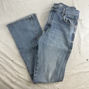 Wrangler Retro Jeans Mens 32x32 Blue Slim Boot Western Stretch Denim Boot Cut